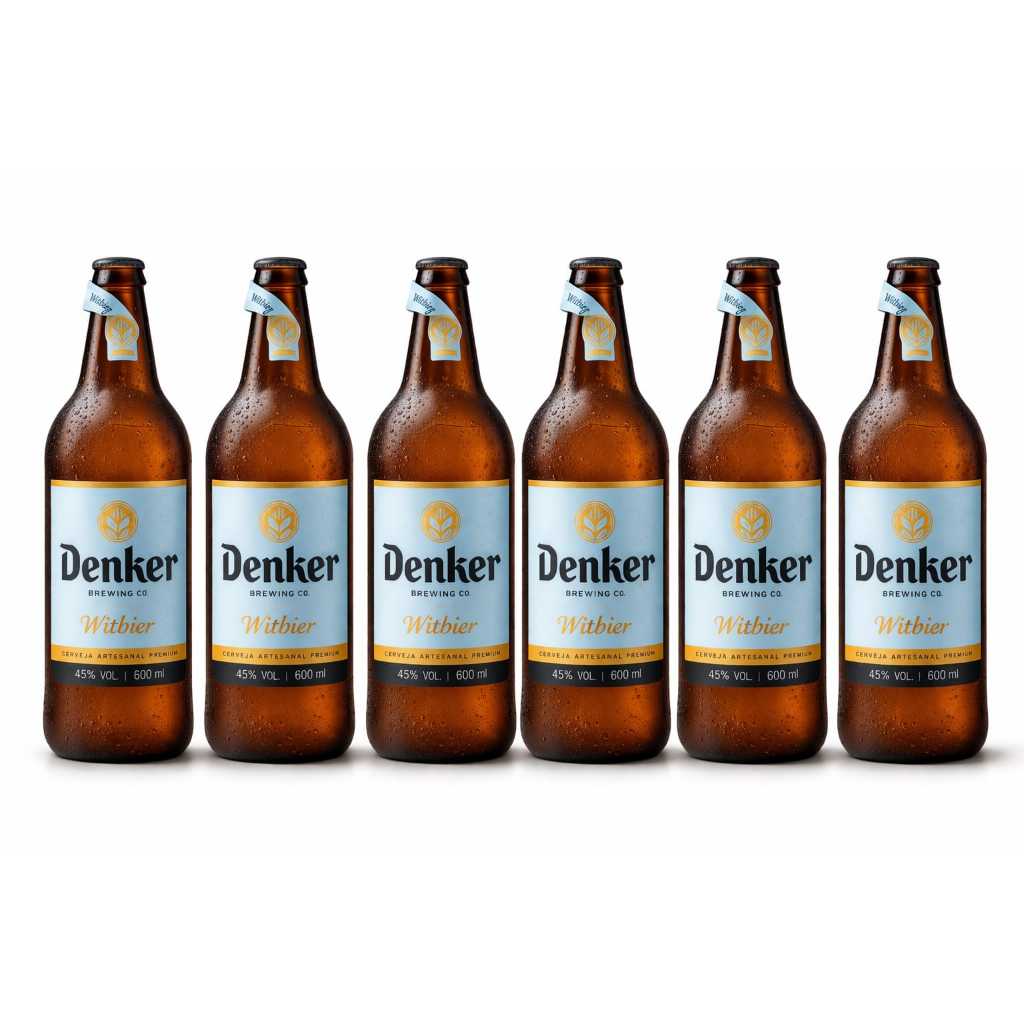 Kit Witbier com 6 Garrafas Cerveja Artesanal Denker 600ml