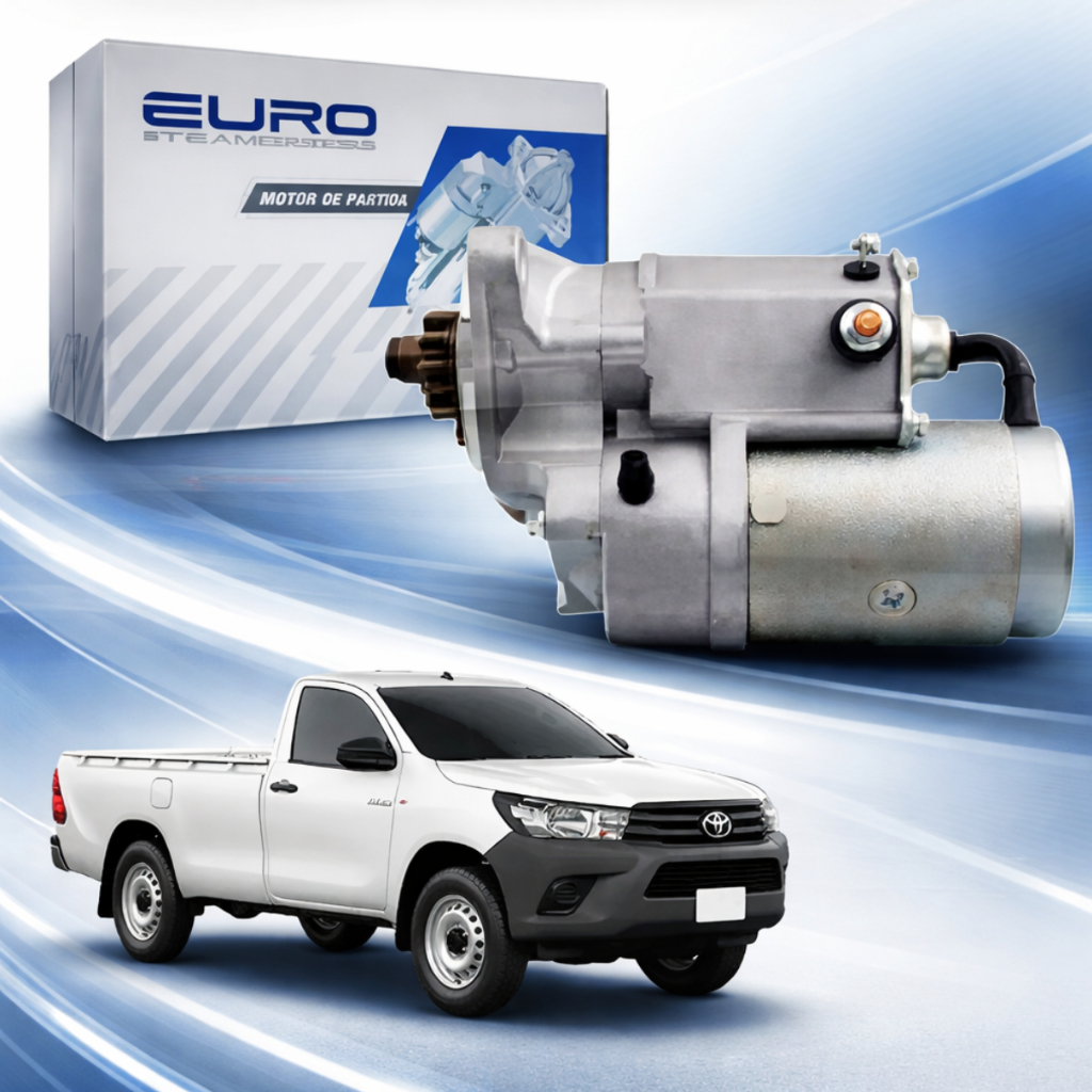 Motor de Partida Toyota Hilux 2.4 2.5 2.8 3.0 TD 1998 1999 2000 2001 2002 2003 2004 12V 10 Dentes