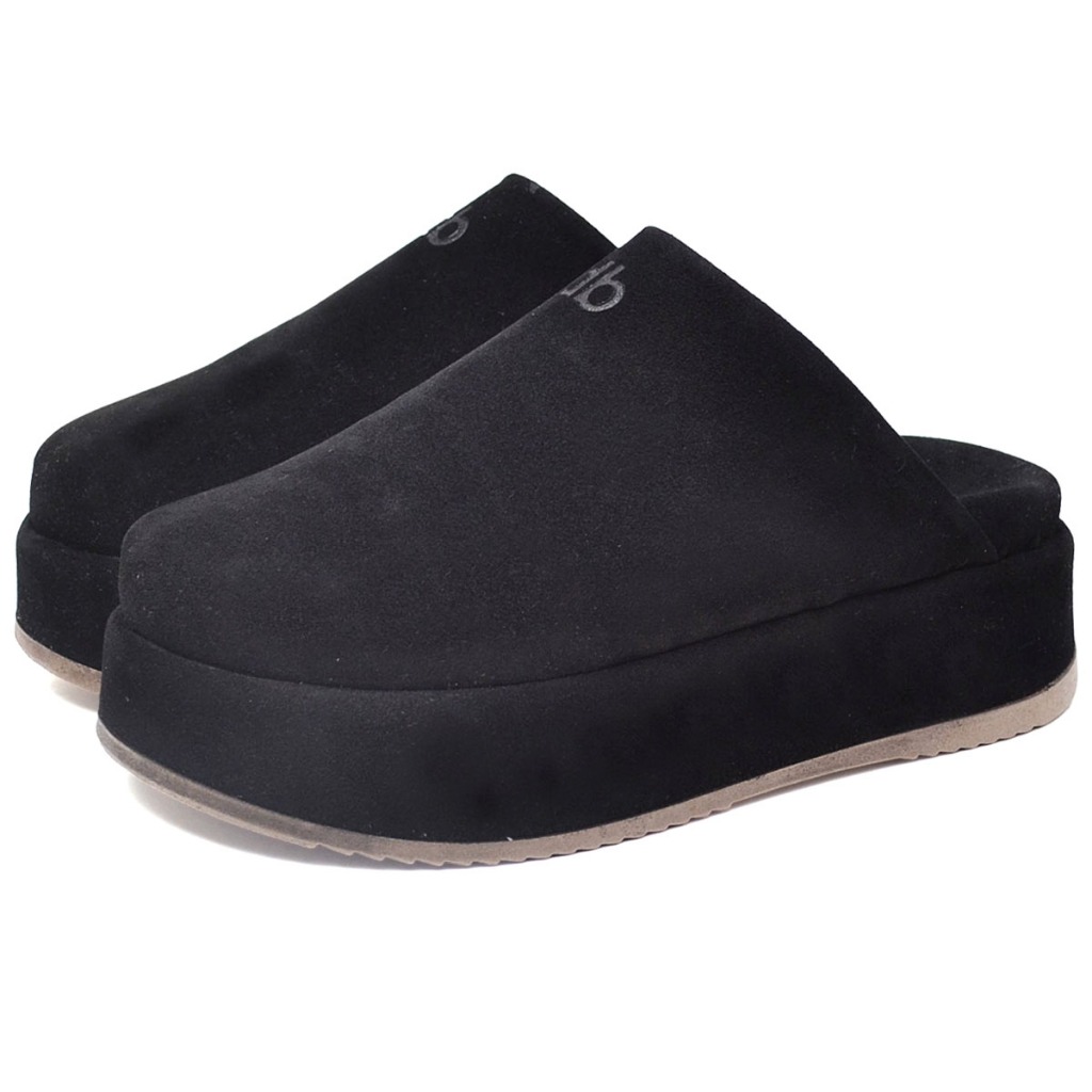 Mule Clog Babuche Feminino Preto DUBUY Shay 1904 em Oferta na Shopee