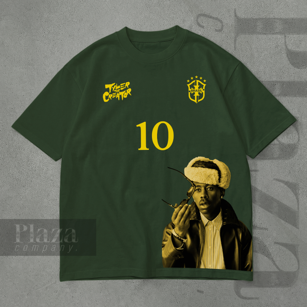 Camisa Camiseta Tyler The Creator Brasil T-Shirt Vintage Unissex em Algodão Premium *COPA DO MUNDO*