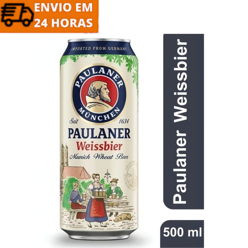 Cerveja Alemã Paulaner Weissbier München German Lata 500ml
