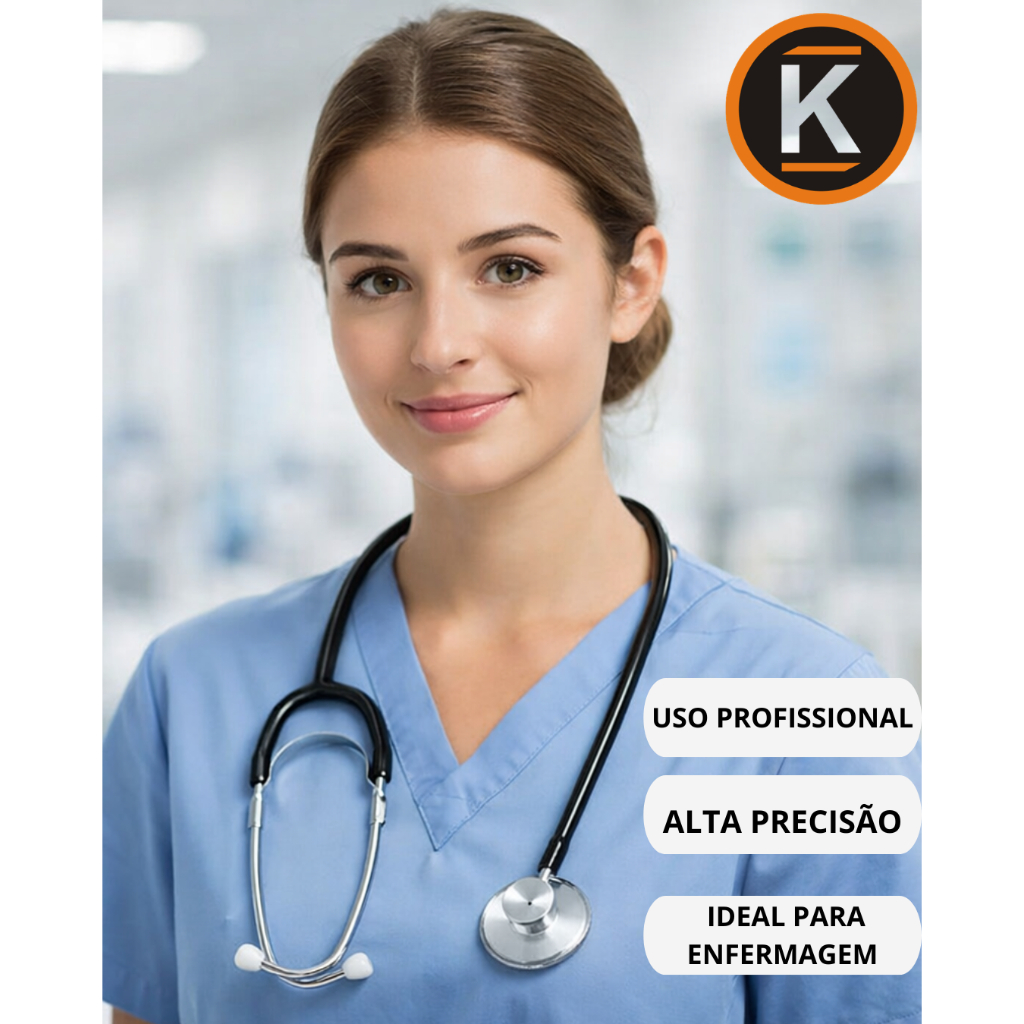 Estetoscópio Profissional Alta Precisão Para Enfermagem Médico Estudante