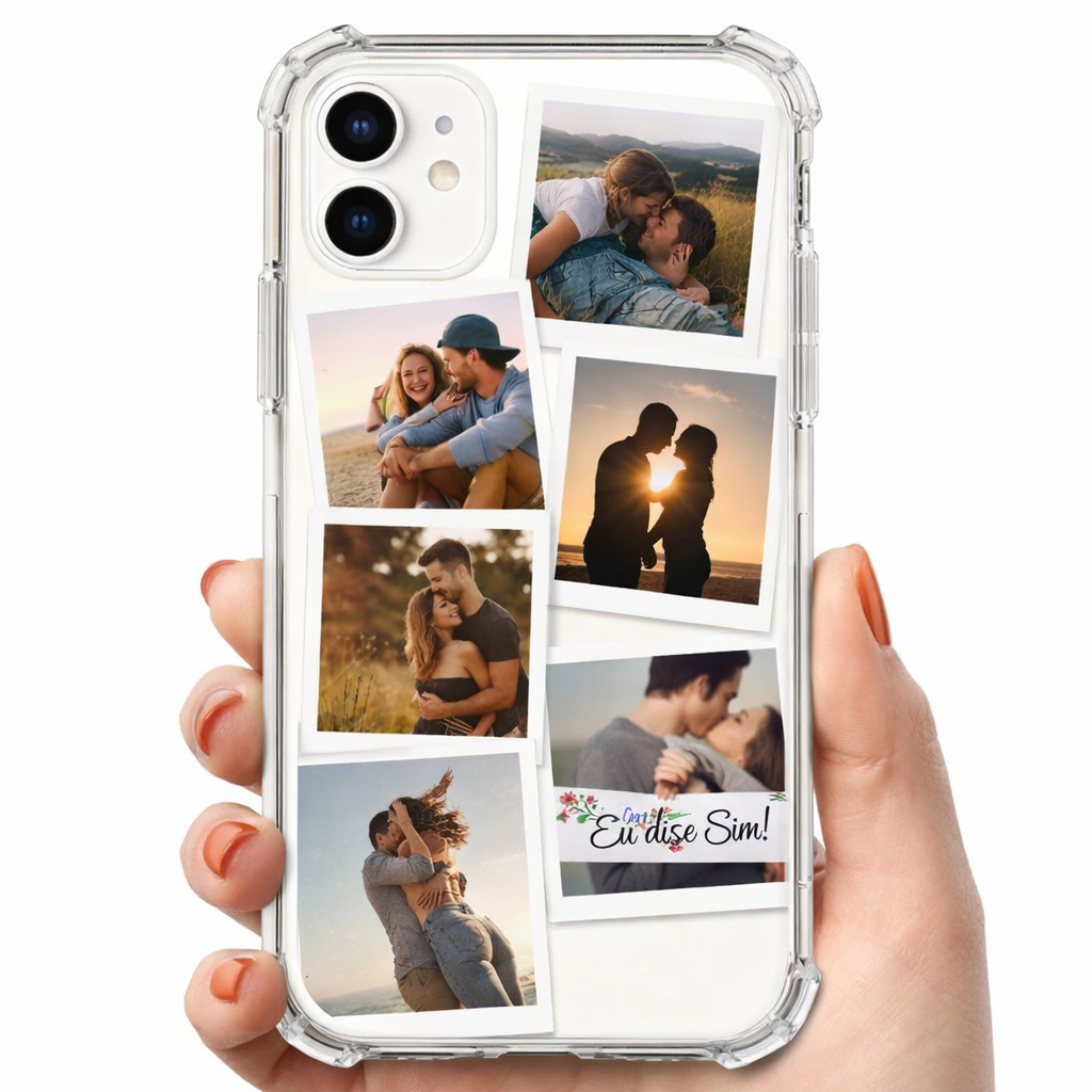 Capinha para Celular Personalizada com Fotos - 6 Frames - Diversos Celulares