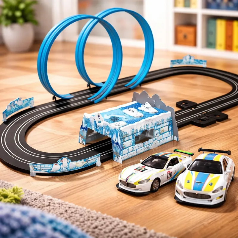 Autorama Superior De Alta Velocidade 2 Carros Looping 4.3m