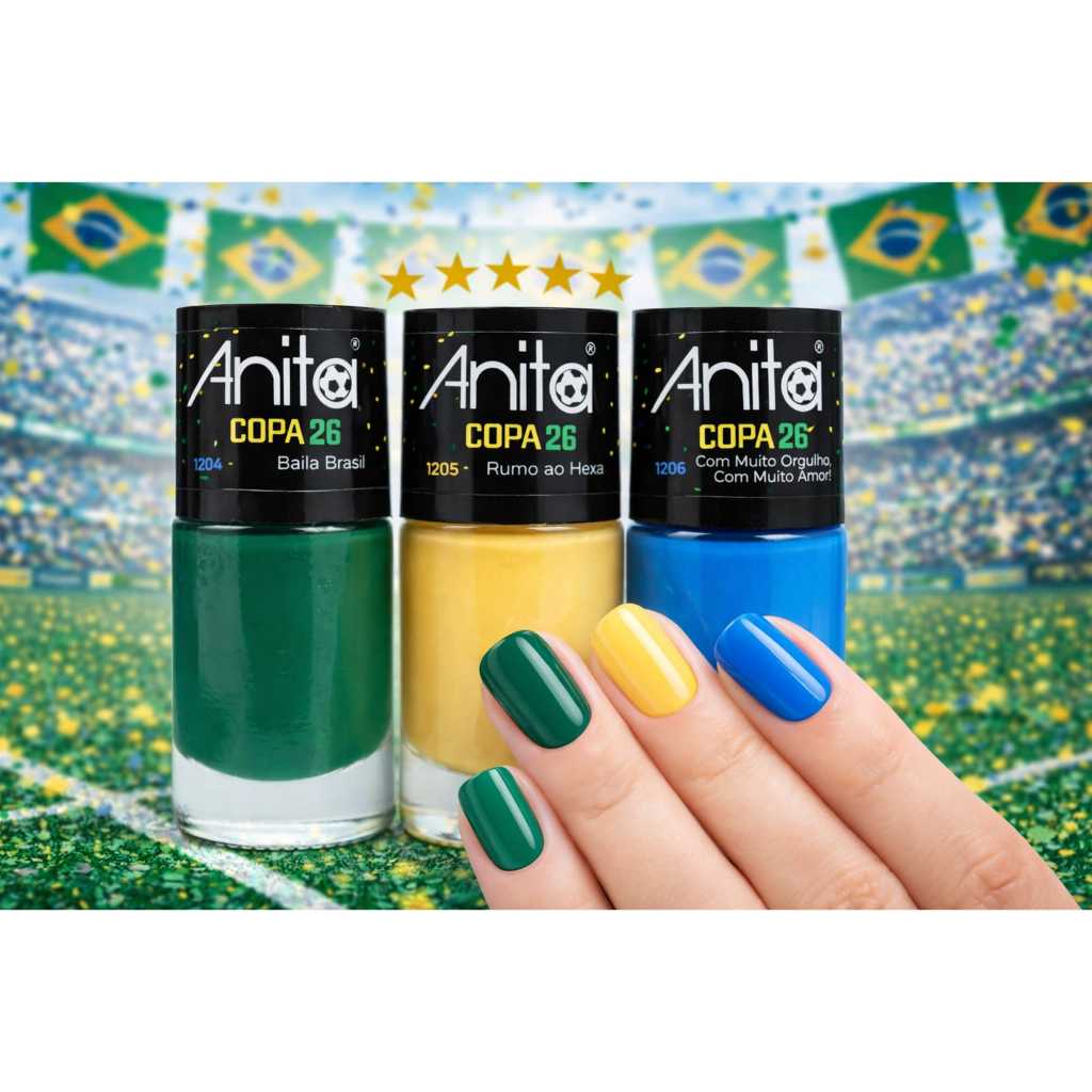 Coleção Anita Copa Do Mundo 2026 Vai Brasil !