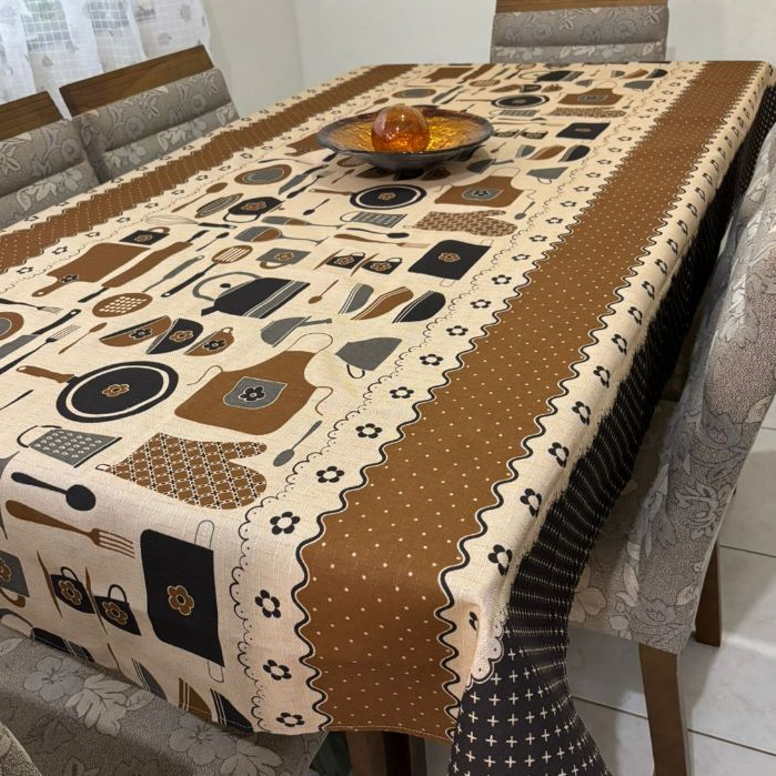 Toalha Mesa Quadrada Linhão 1,50m X 1,50m 4 Lugares Cozinha