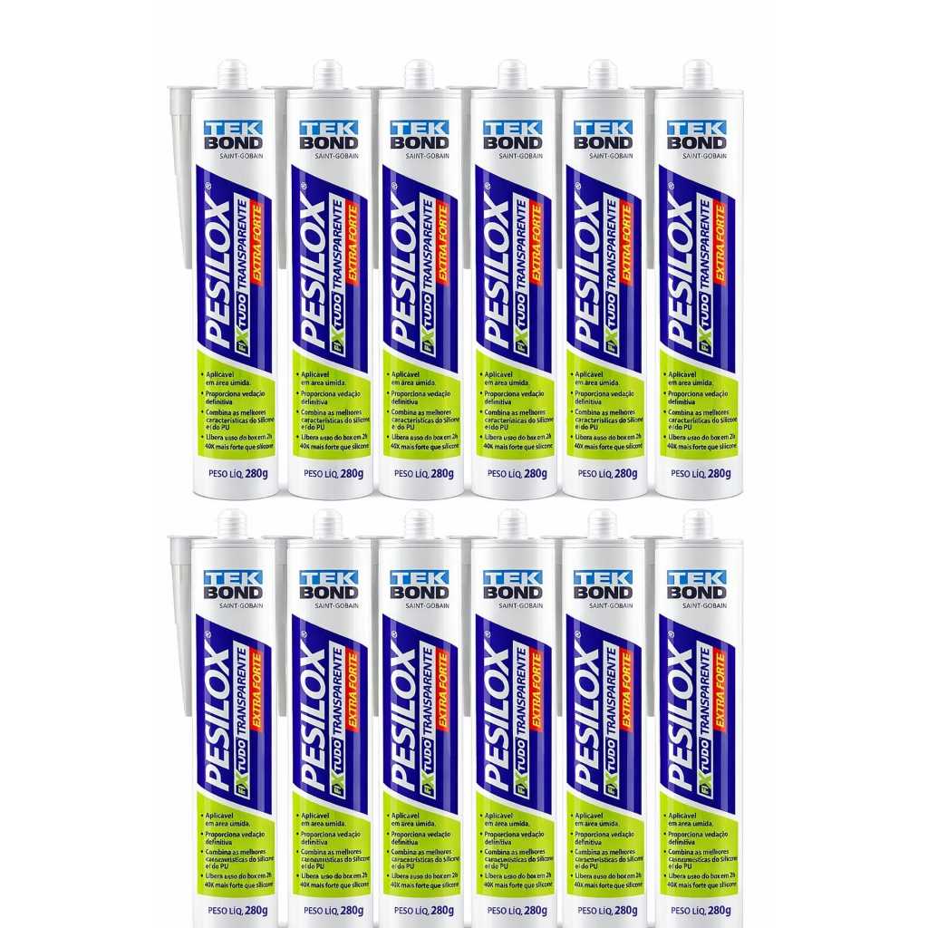 Cola multiuso Pesilox TEK BOND/ Adespec FixTudo 280g/ 12 Unidades