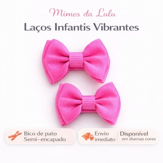 Parzinho de laço para cabelo , presilha infantil xuxinha , elástico, rabicó de cabelo. em Oferta na Shopee