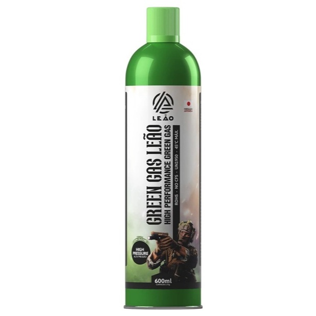 Green Gas Black Power Gas C/ Silicone Leão Verde GreenGas Leao Modelismo 600ml 12kg