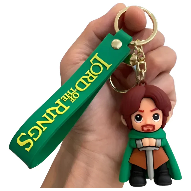 Chaveiro 3d Aragorn Senhor Dos Anéis Personagem Coleção Acessório Chave Carro Bolsa Presente