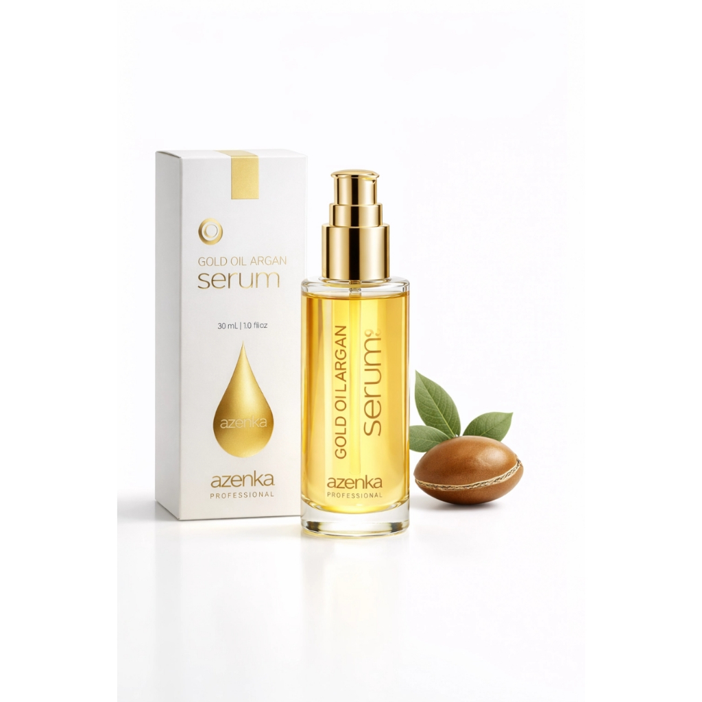 Óleo de Argan Azenka 30ml – Hidratação Intensa, Antioxidante e Proteção Solar para Cabelos Brilhantes
