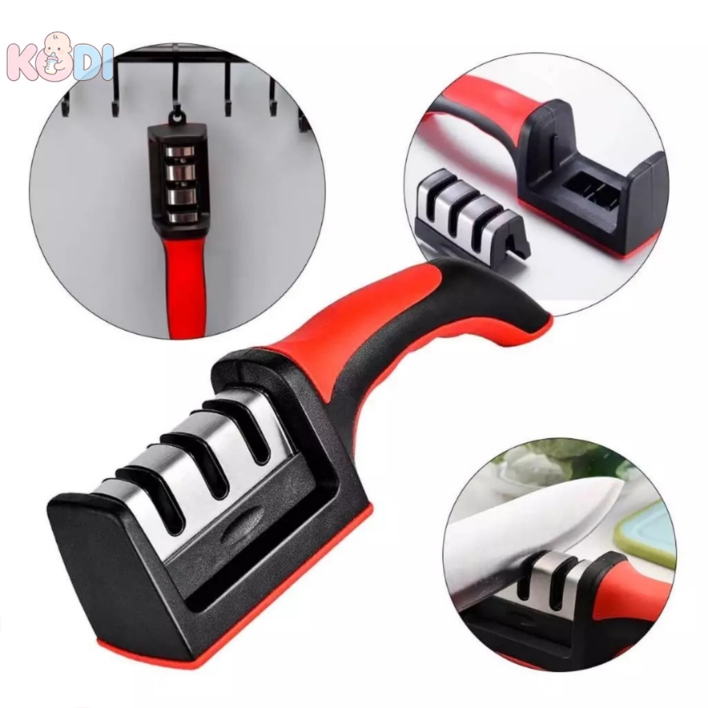 Afiador de Facas Portátil Multifuncional em Aço Inoxidável para Cozinha e Uso Doméstico - Q9 em Oferta na Shopee