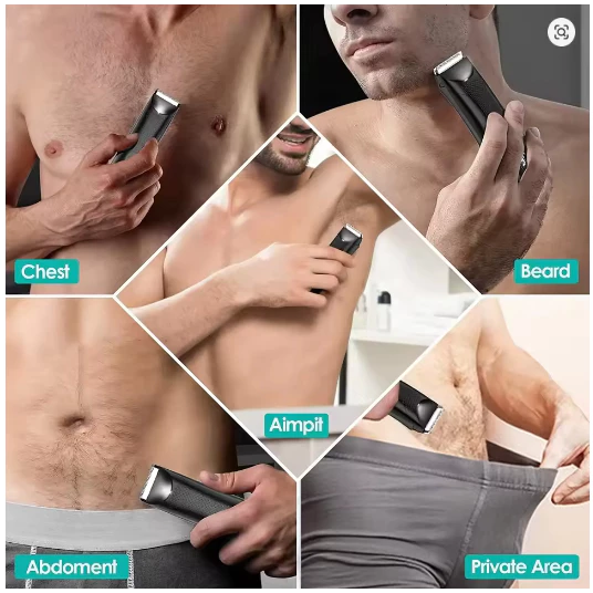 Aparador de Pelos Corporais Kemei 1848 à Prova d'Água para Homens — foto 5
