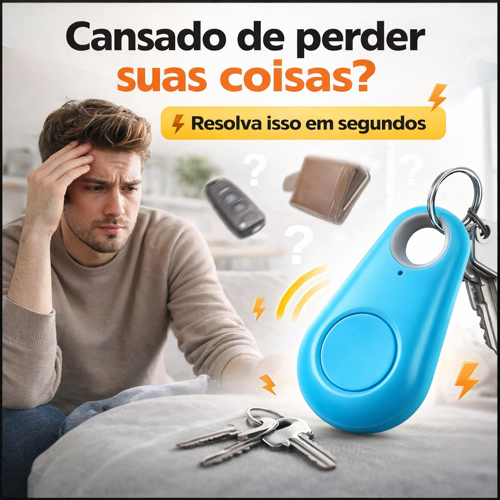 Rastreador Bluetooth Chaveiro Anti Perda Localizador GPS App Android iOS Para Chaves Bolsa Carteira