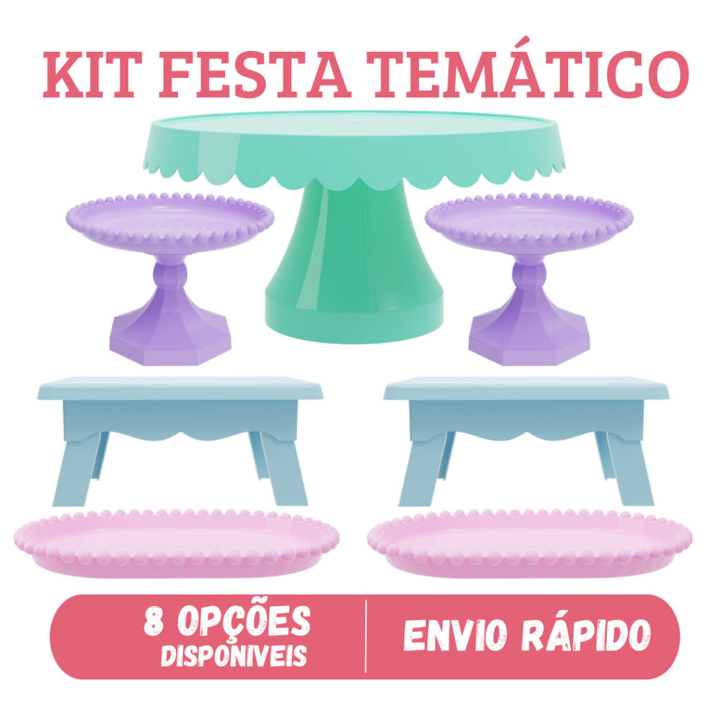 Kit de Festa Temático Modelo 82 – 8 Variações Exclusivas em Oferta na Shopee