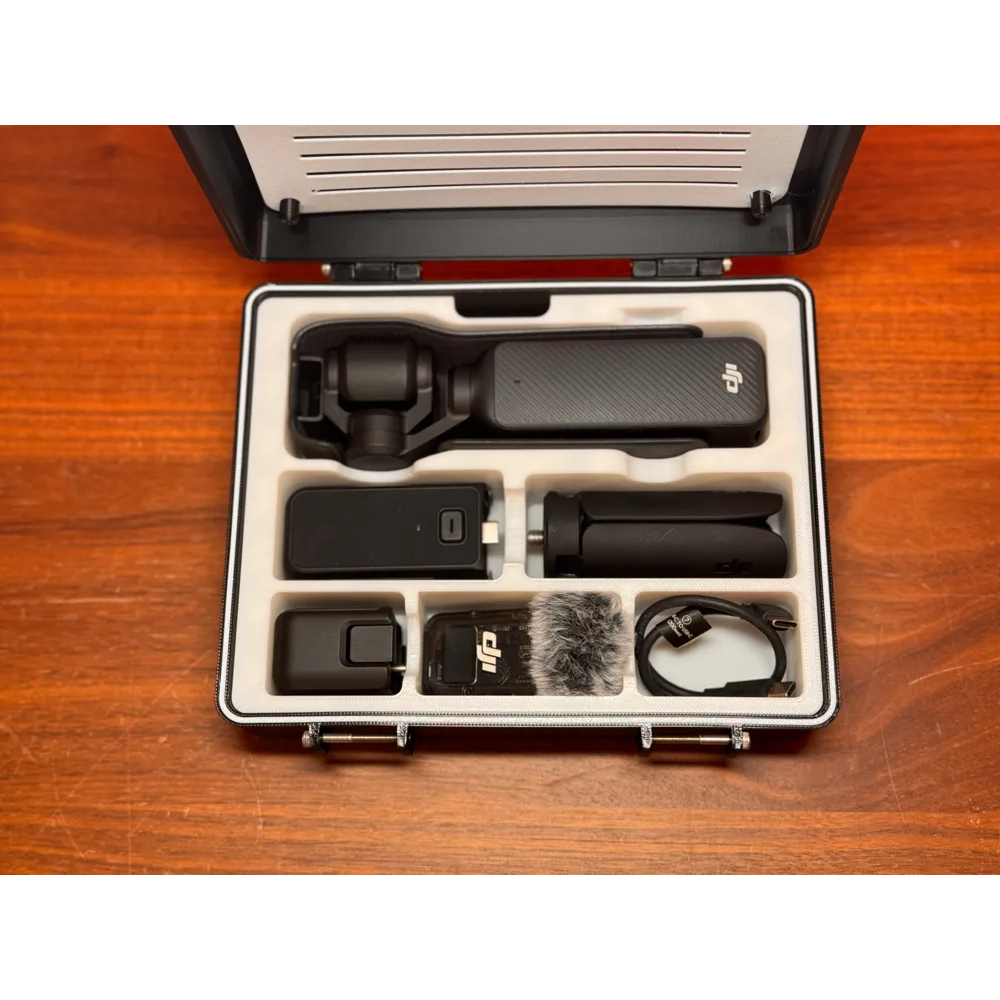 Case Rígido para DJI Osmo Pocket 3 Creator Combo | Espaço para AirTag | Proteção
