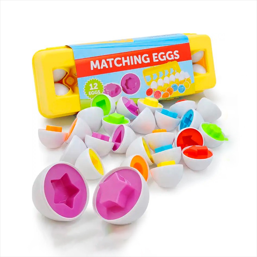Brinquedo Ovo Encaixe Formas Geométricas Kids Educativo Montessori Desenvolvimento Coordenação Motora Lúdico Aprendizado