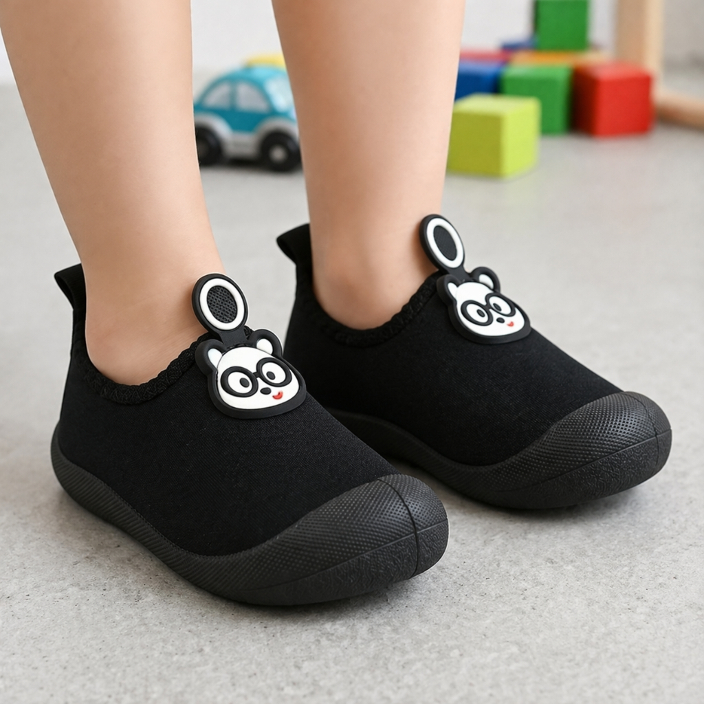 Tênis Infantil Calce Fácil Liso Bebê Antiderrapante Confortável Casual Macio Leve Dia Dia Pandoka