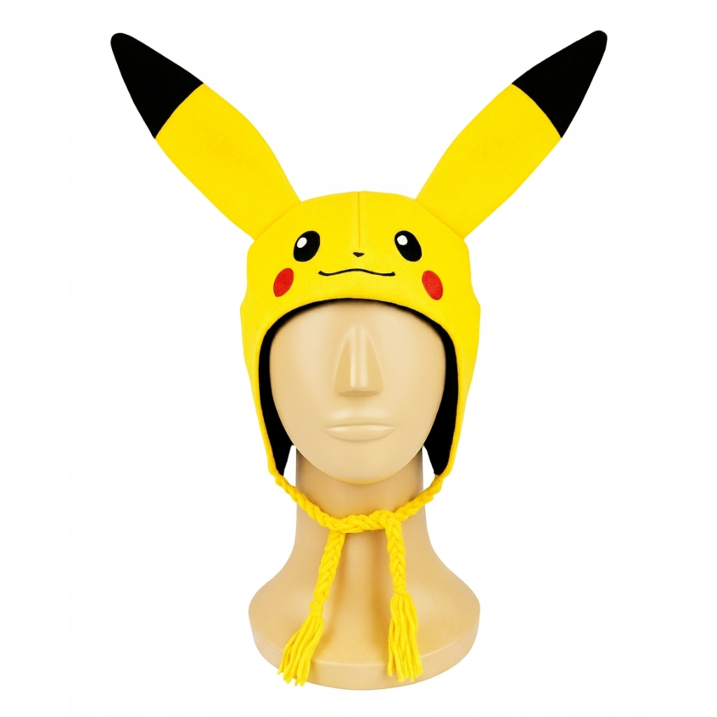 Gorro Pikachu Pokemom Touca de frio bem quente Fantasia Cosplay