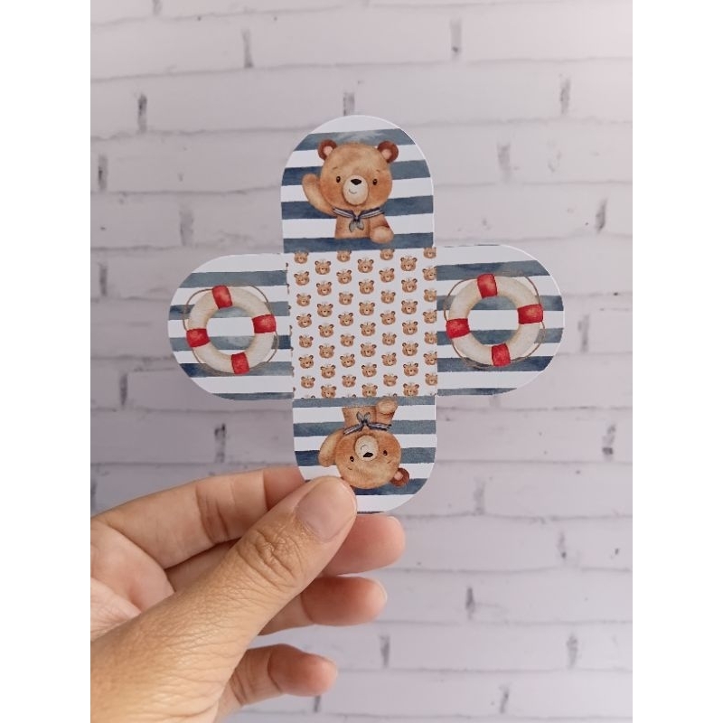Forminha de Doces Ursinho Marinheiro Personalizada no seu Tema/Lembrancinhas/Aniversário/personalizados