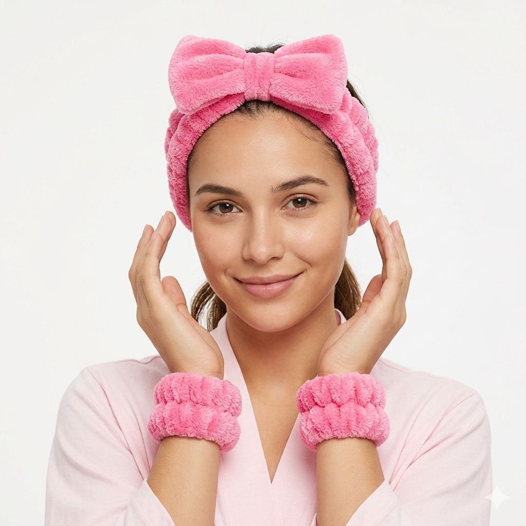 Kit Faixa para Cabelo + Washband Faixa Pulso (Par)