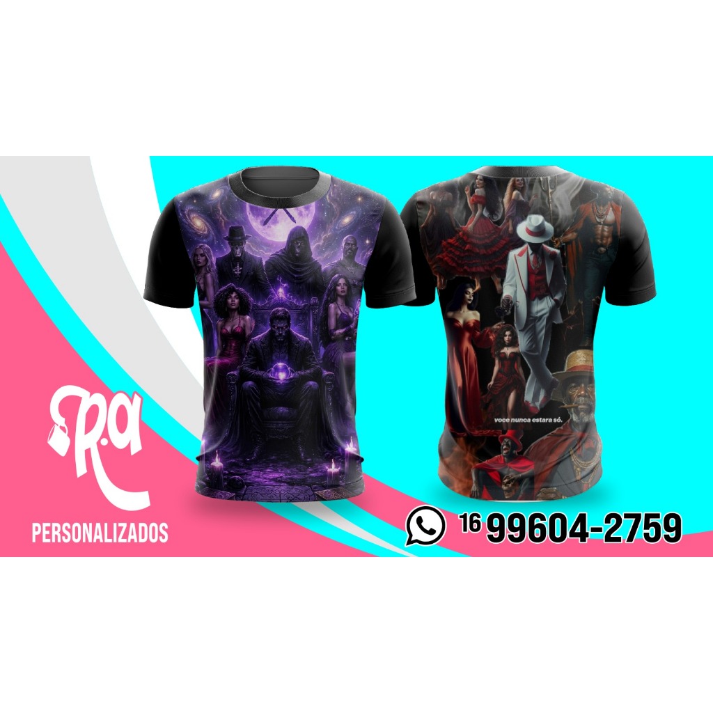 CAMISETA EXU ENTIDADE - UMBANDA E CANDOMBLÉ