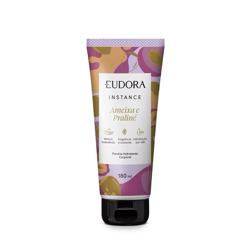 Creme Hidratante Desodorante Corporal Eudora Instance Ameixa e Pralinê 180g
