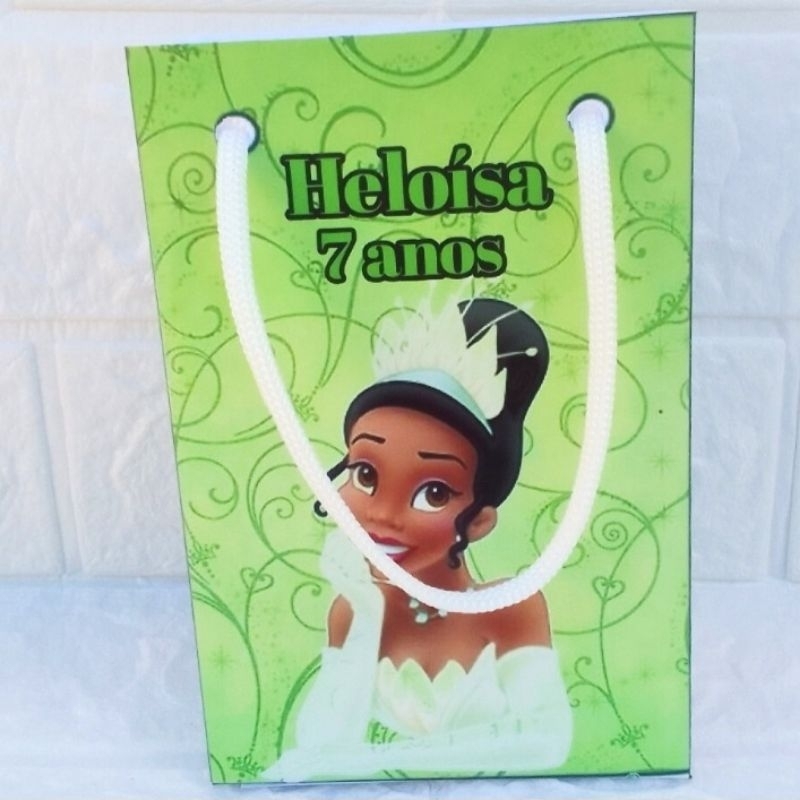Sacolinhas Personalizadas Princesa Tiana |Lembrancinhas Surpresa |Festa Infantil
