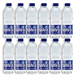 Agua Mineral Safira Com Gás 510ml Fardo 12 Unidades
