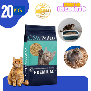 Granulado Higiênico de Madeira 15/20KG Granulometria Pellets Eficácia Total - Envio Imediato em Oferta na Shopee