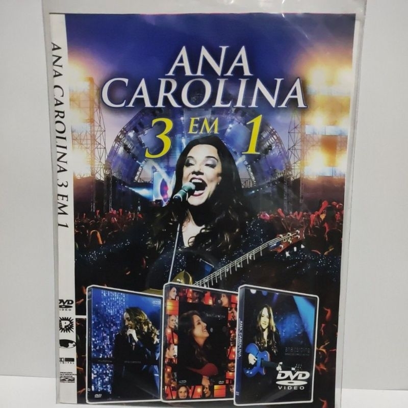 dvd Ana Carolina 3x1 novo copia
