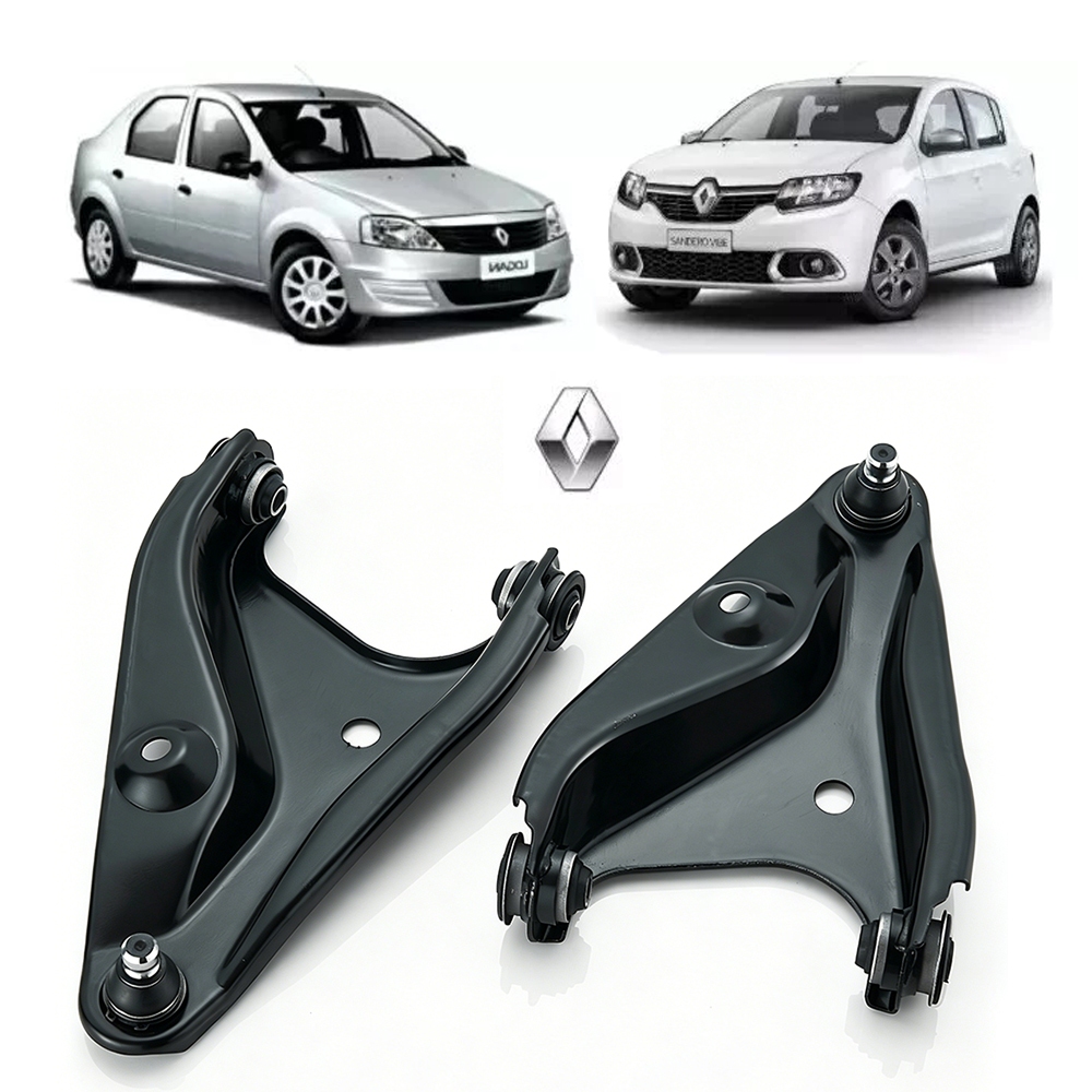 Par Bandeja Balança Dianteira Renault Sandero Logan 2007 2008 2009 2010 2011 2012 2013