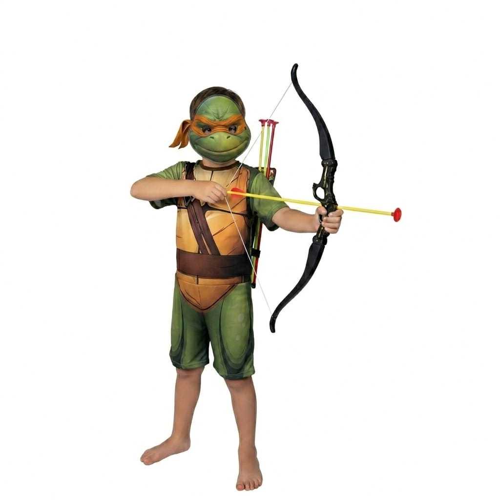 Fantasia Infantil Tartarugas Ninjas C/ Arco e Flecha Envio Já !