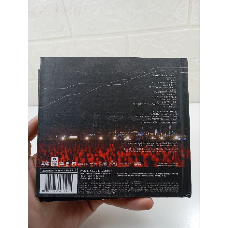 CD SIMPLE PLAN - MTV HARD ROCK LIVE - 2 CDs -  DVD VIDEO - 16 PRODUÇÕES - CD usado conservado - REF:CD598