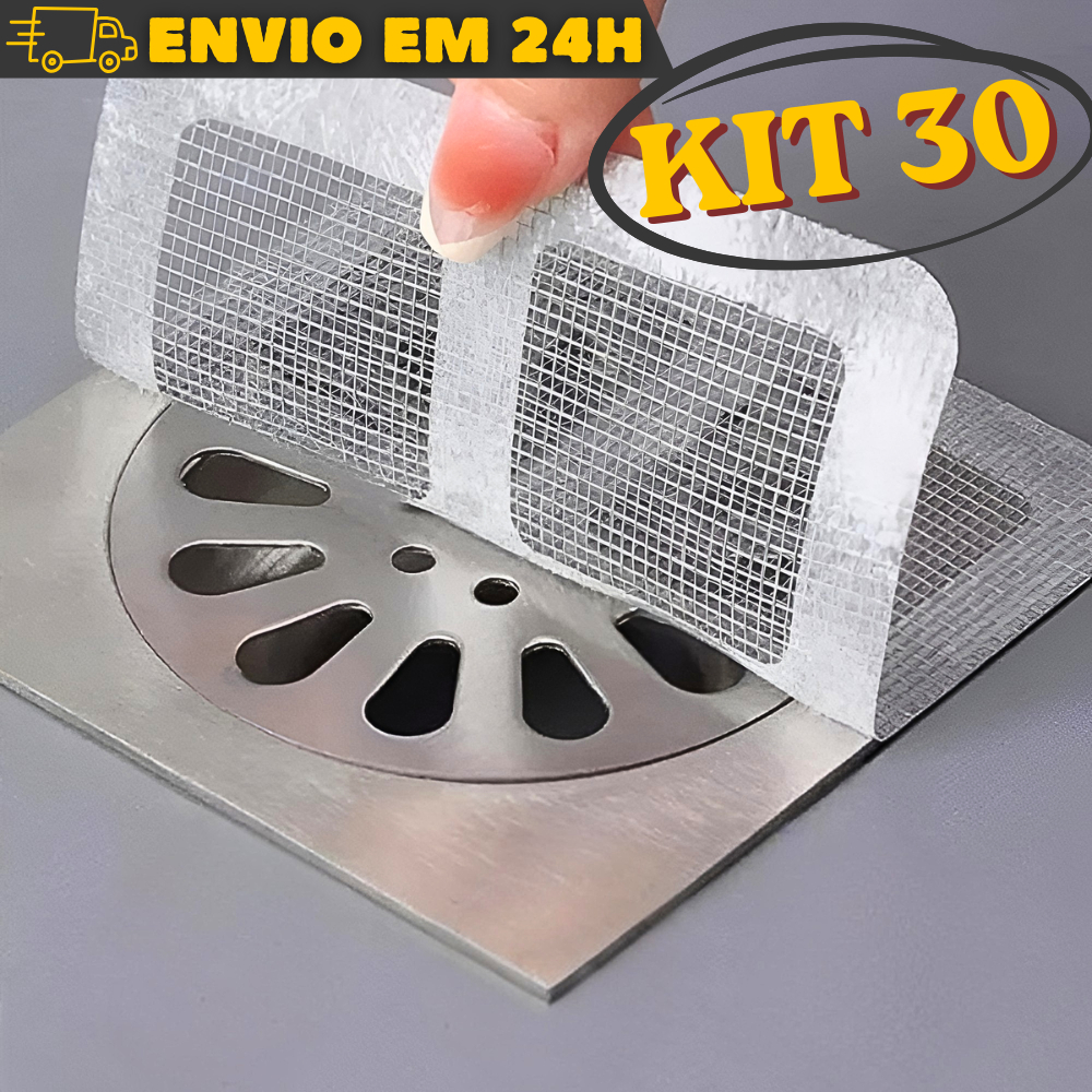 Protetor De Ralo Filtro Adesivo Tela Protetora Descartável Para Banheiro Anti Insetos Anti Odor em Oferta na Shopee