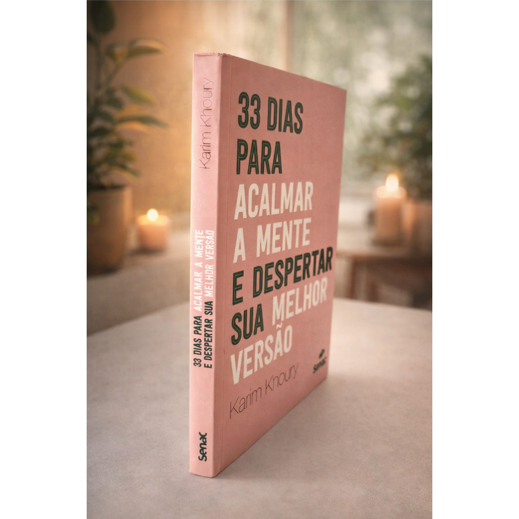 Livro, 33 dias para acalmar a mente e despertar sua melhor versão, Karim Khoury, SENAC