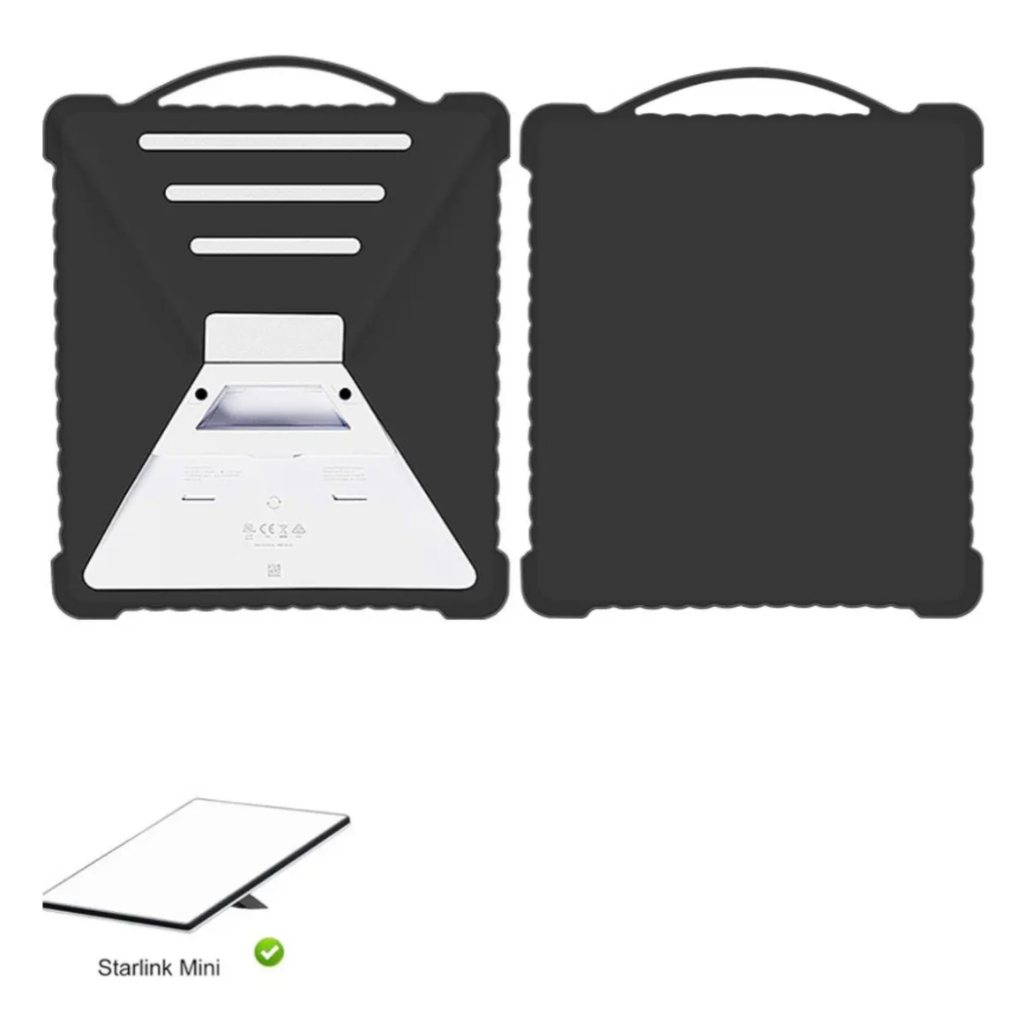 Capa De Silicone Protetora Antichoque Compatível Com Starlink Mini Lay 1230