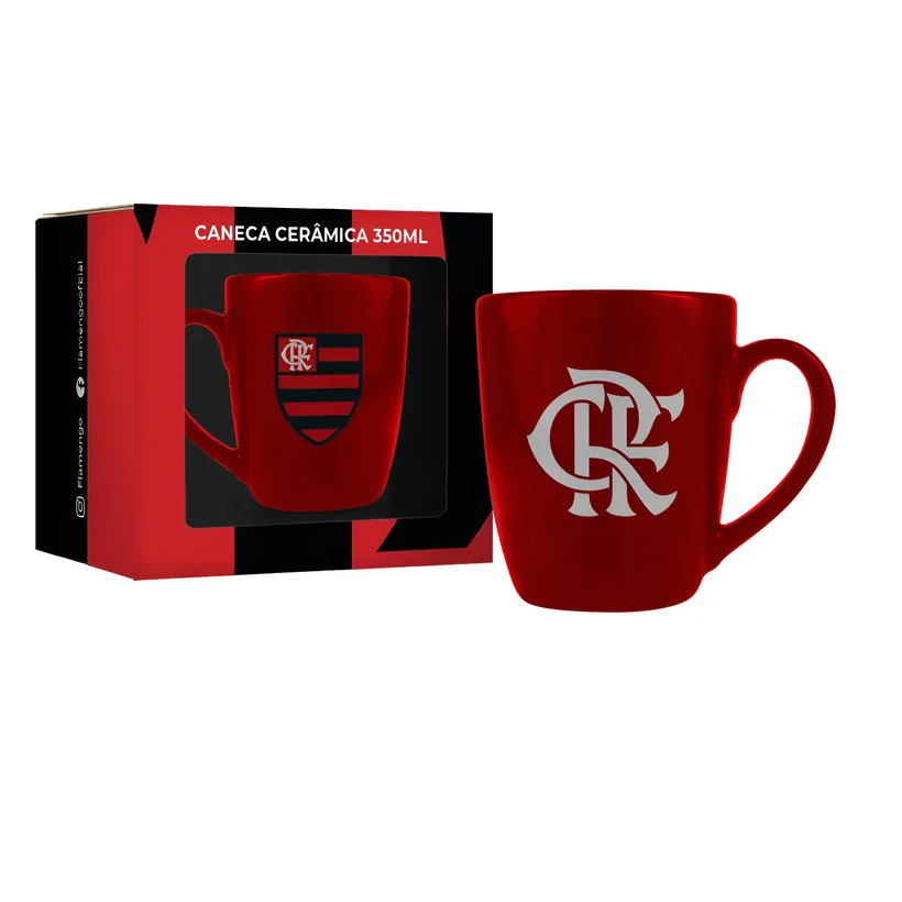 CANECA CER. 350ML TIMES FLAMENGO