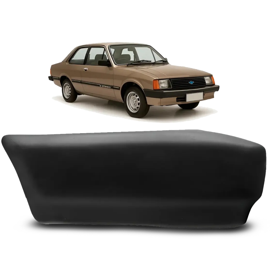 Polaina Parachoque Dianteiro Chevette 83 A 86 Preta