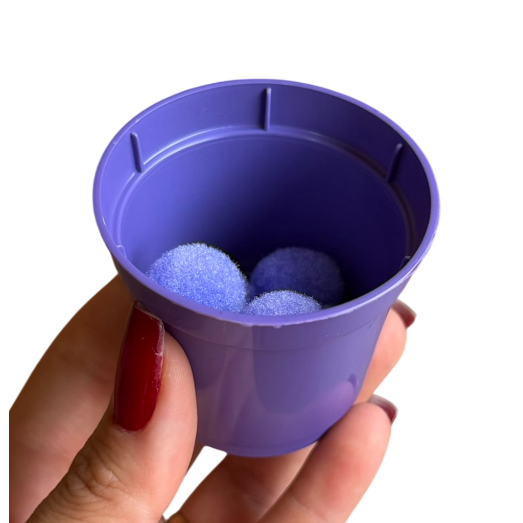 Detalhes do Jogo Montessori Coordenação Motora Fina Pompom Com Pinça Infantil