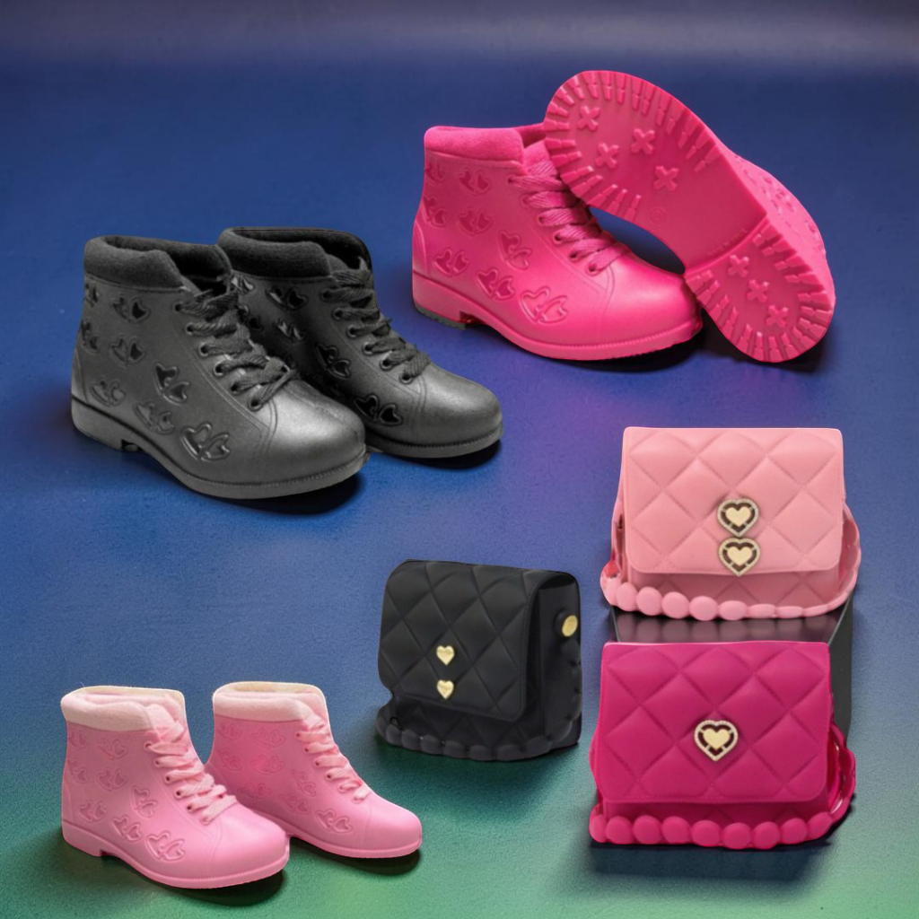 Conjunto Infantil Bota + Bolsinha | Confortável e Impermeável Stmart Variedades