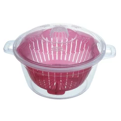 Cacarola Legumix Micro-Ondas com Cesto Organizador 2,6L para Refeição e Lanche Cozinha Prática