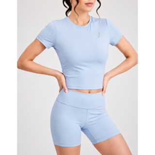 Conjunto Fitness De Poliamida Zero Transparência Cropped Blusinha Coladinha e Short Academia Treino em Oferta na Shopee