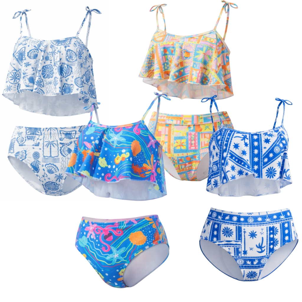 Biquíni Infantil Menina – Estampas Exclusivas + Super Conforto em Oferta na Shopee