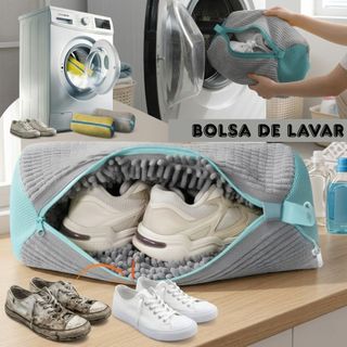 Saco Protetor para Lavar Sapato Tênis na Máquina de Lavar Prático 1 OU 2 PEÇAS