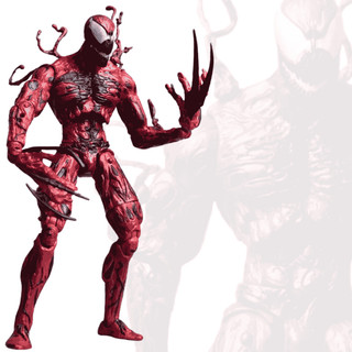 Boneco Carnificina Carnage Action Figure Articulado 18cm Colecionável Detalhado Venom Homem Aranha