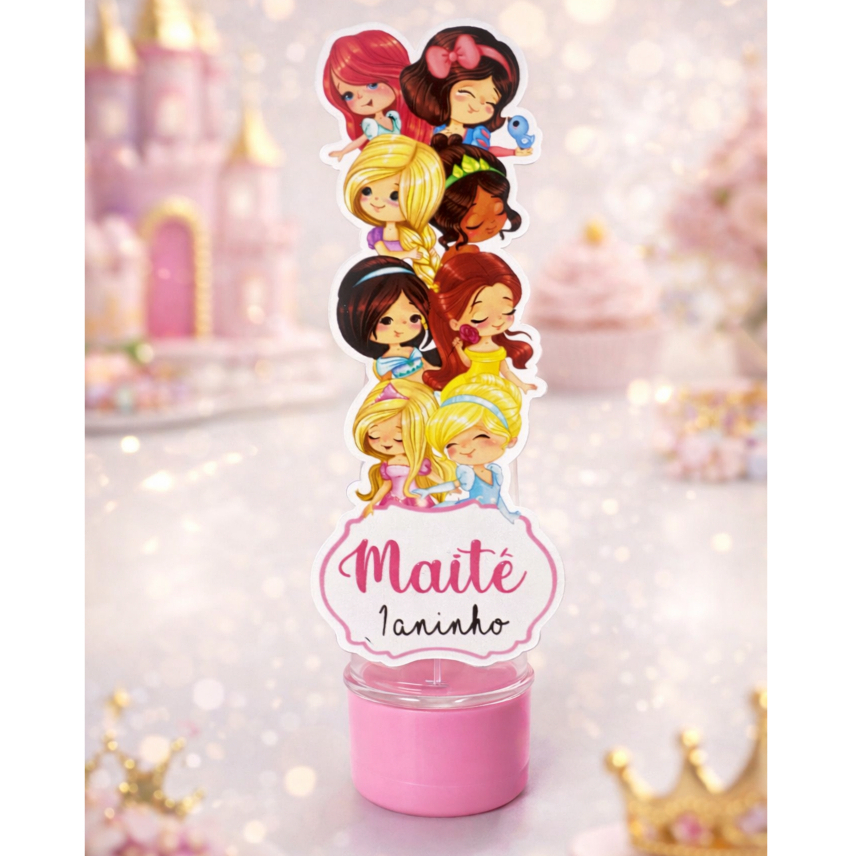 APLIQUE TUBETE PRINCESAS CUTE BABY  | Lembrancinha para Festa | Personalizados | Aniversário