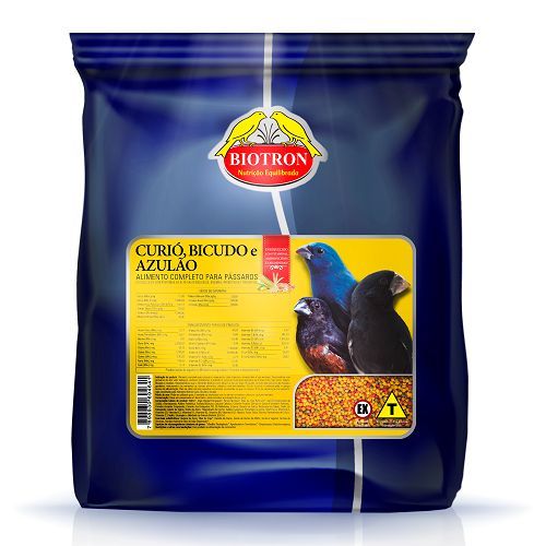Ração Biotron Curió, Bicudo e Azulão 500g | Alimento Completo para Pássaros | Nutrição Balanceada