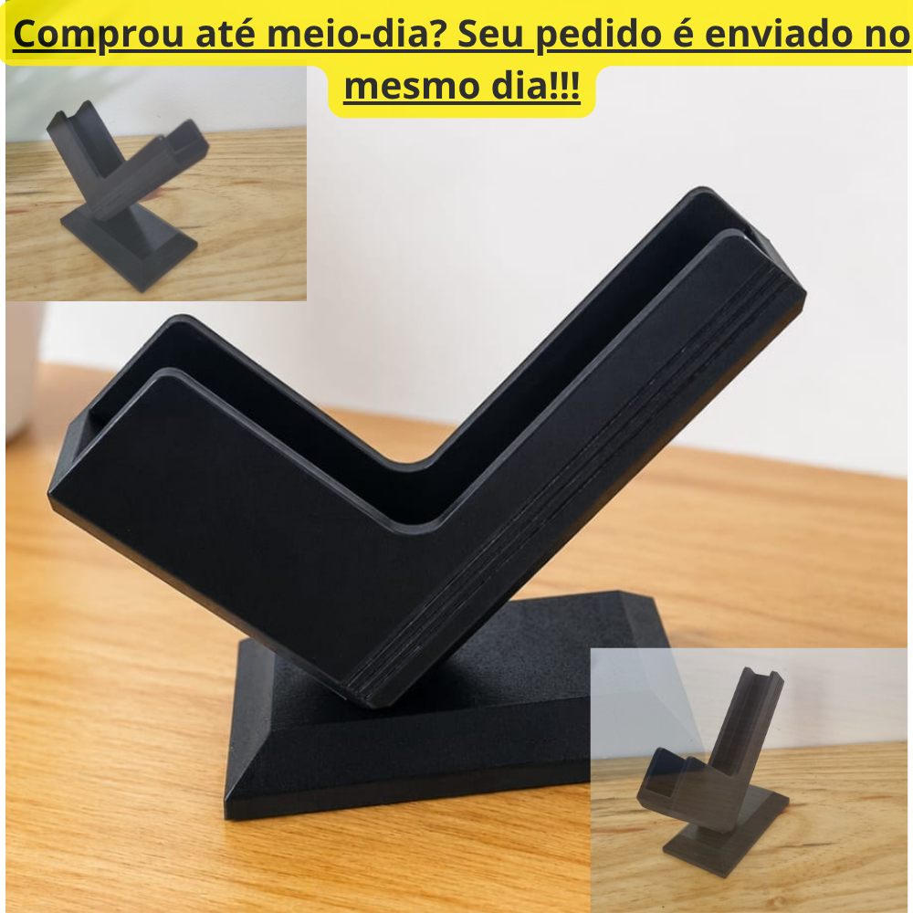 Expositor Porta Cartão De Visita Suporte para cartão panfleto Livreto Escritorio Sala (KIT 2 UND)