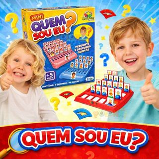 Jogo Quem Sou Eu Educativo Infantil Tabuleiro Com Cartas De Adivinhar Cara Brinquedo Divertido